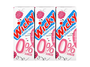 Wicky Framboos 0% minipakje 20cl