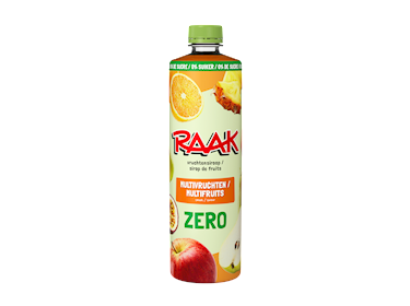 Raak Vruchtensiroop Multivruchten Zero Sugar pet 75cl