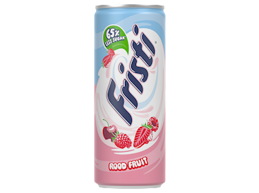 Fristi Rood Fruit 65% less sugar s.blik 25cl
