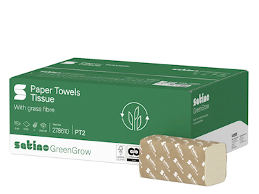Satino GreenGrow PT20 vouwhanddoek M-vouw 24x20,6cm 2-lgs