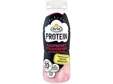 Arla Proteinshake Aardbei/Framboos PET 250ml