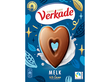 Verkade Chocolade Hart Melk 135gr