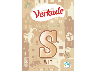 Verkade Letters Wit "S" 135gr