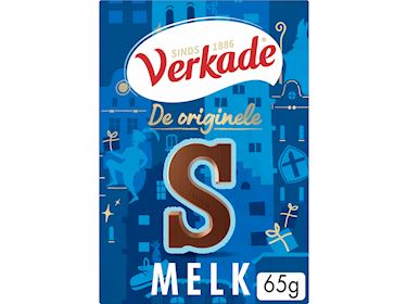 Verkade Letters Melk "S" FT 65gr