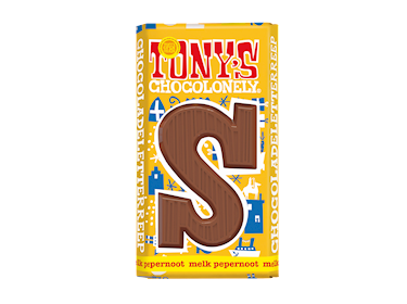 Tony's Chocolonely Letterreep Melk Pepernoot S 90gr
