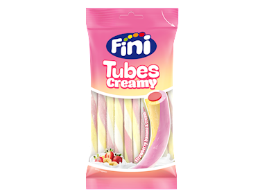 Fini Tubes Creamy Strawberry Banana Halal zakje 80gr