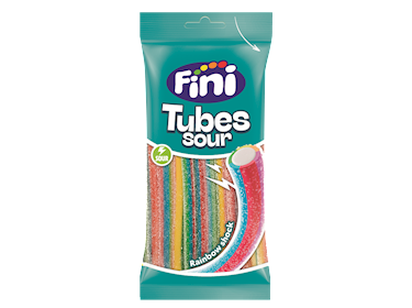 Fini Tubes Sour Rainbow Halal zakje 90gr