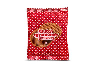Dutch Diamonds Stroopwafel duopak 64gr Rood