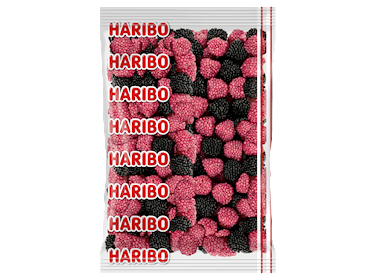 Haribo Wichtgoed Frambozen en Bramen 1x3kg
