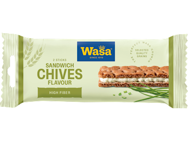 Wasa Sandwich Roomkaas Bieslook (Groen) 37gr