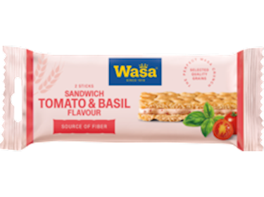 Wasa Sandwich Tomaat & Basilicum (Rood) 40gr