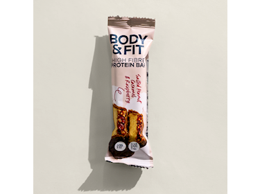 Body & Fit High Fibre Peanut Caramel & Raspberry reep 50gr