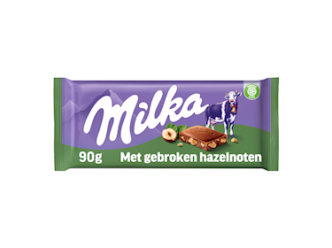 Milka Gebroken noot 90gr