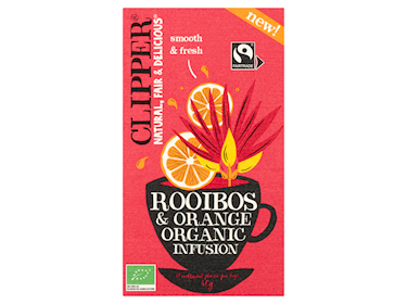 Clipper Tea Rooibos Orange (BIO) doosje 20st