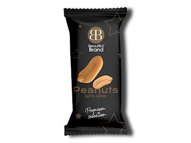 Beautiful Nuts Pinda zakje 50gr Zwart
