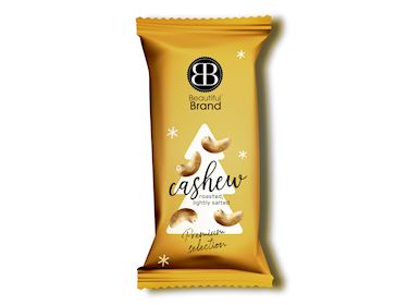 Beautiful Nuts Cashew zakje 40gr Goud