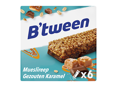 Hero B'tween Gezouten Karamel 6-pack reep 25gr