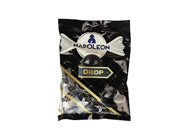 Napoleon Dropkogels Zwart/Goud zakje 80gr