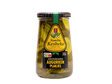 Kesbeke Augurken Plakjes pot 370ml